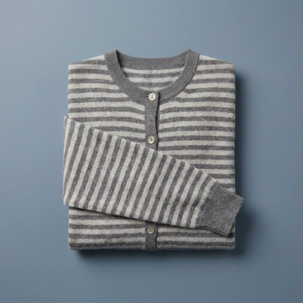 DOROTHEE - MELANGE LAINE ET CACHEMIRE - ANTHRACITE / GRIS CLAIR