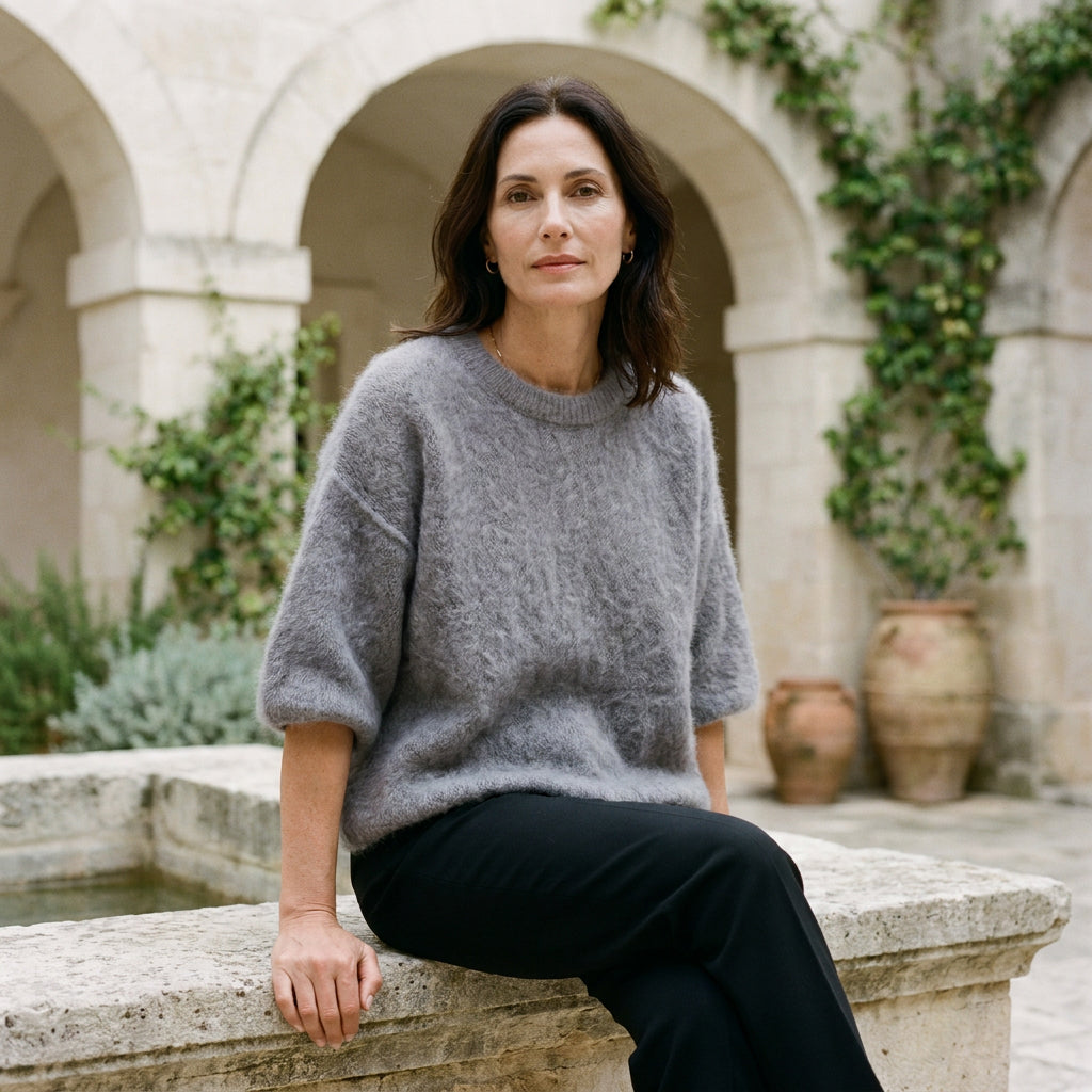 GRAZIELLA - KID MOHAIR MELANGE - ANTHRACITE