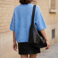 GRAZIELLA - KID MOHAIR MELANGE - BLEU CIEL