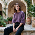 GRAZIELLA - KID MOHAIR MELANGE - PRUNE