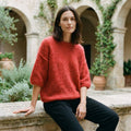 GRAZIELLA - KID MOHAIR MELANGE - ROUGE