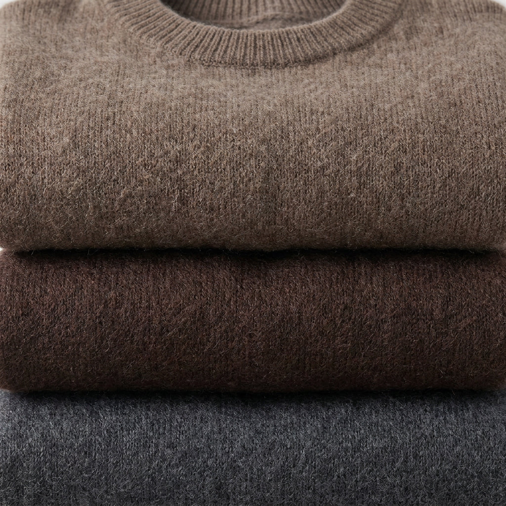 LUCETTE - MELANGE LAINE ET CACHEMIRE - GRIS FONCE