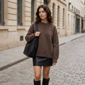 LUCETTE - MELANGE LAINE ET CACHEMIRE - TAUPE