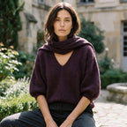 QUIETUDE - BABY ALPAGA MELANGE - PRUNE