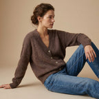 SERAPHINE - MELANGE LAINE ET CACHEMIRE - CHOCOLAT