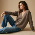 SERAPHINE - MELANGE LAINE ET CACHEMIRE - TAUPE