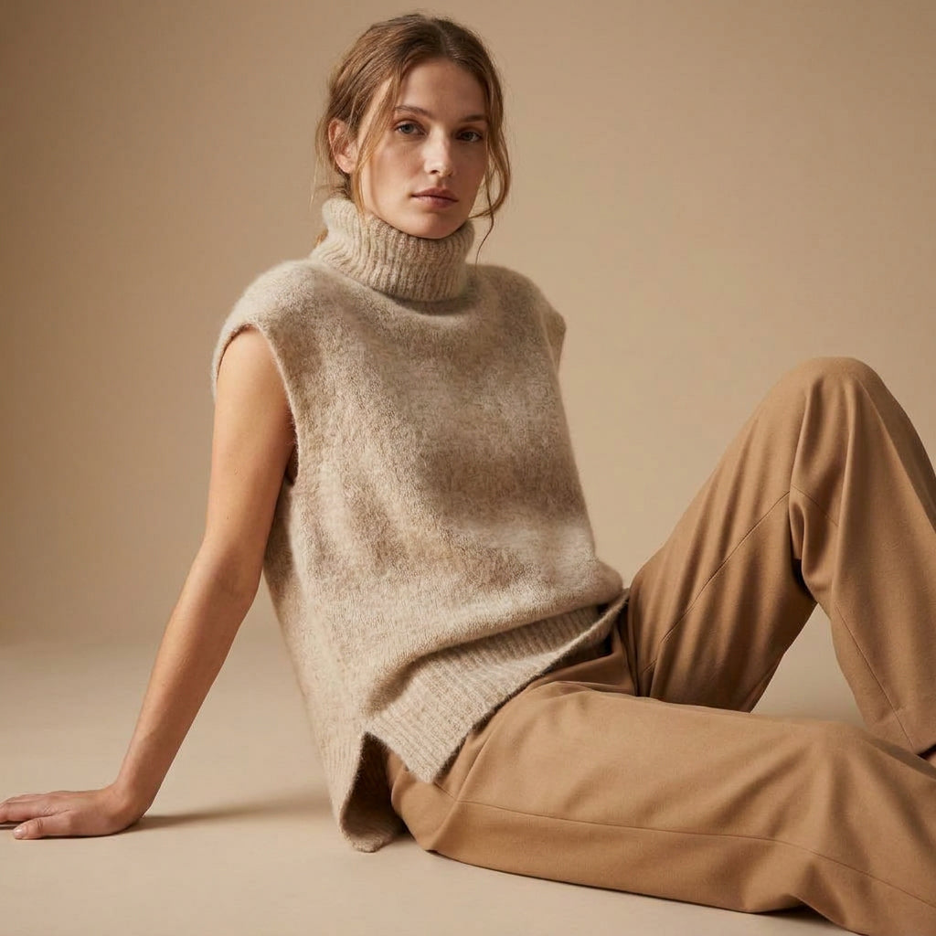 SOLENNE - MELANGE KID MOHAIR ET LAINE - BEIGE