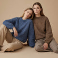 URSOLA - MELANGE KID MOHAIR ET LAINE - MARRON